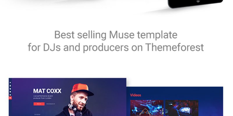 PromoDJ – DJ / Producer / Musician Website Responsive Muse Template