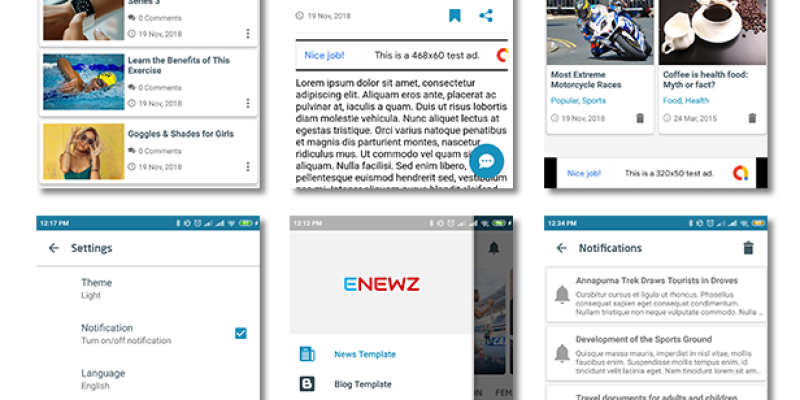 ENEWZ – Native Android (News/Blog/Article) App for WordPress with OneSignal Notification
