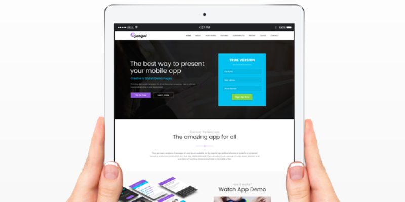 Quetzal – Muse App Landing Pages