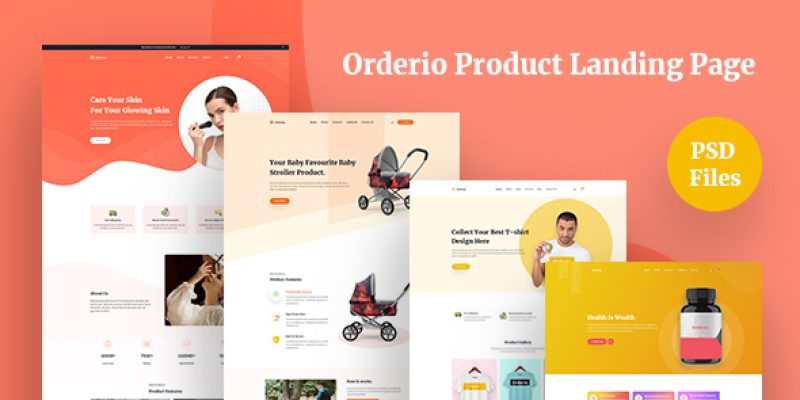 Orderio – Single Product Landing page