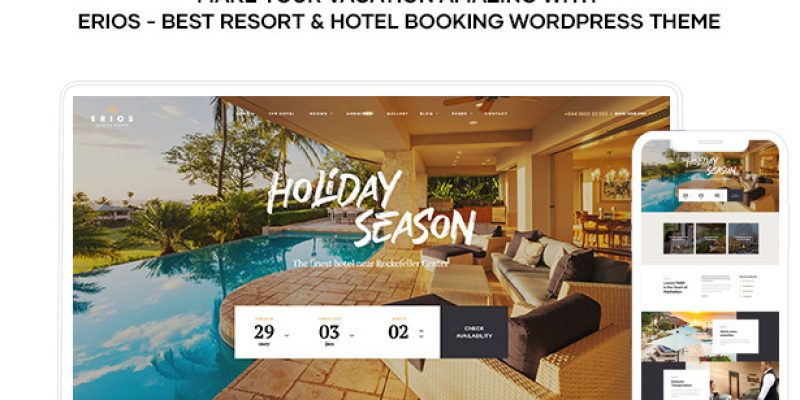 Erios – Resort & Hotel WordPress Theme