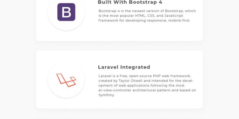 Devmix – Bootstrap 4 + Laravel Admin Dashboard Template