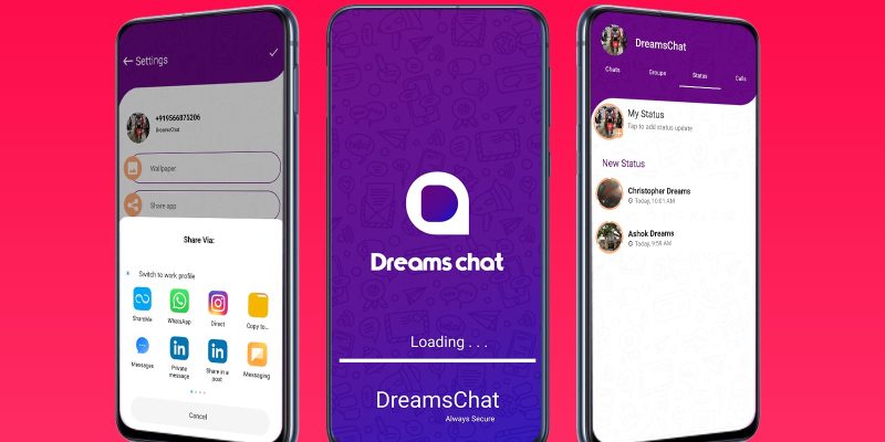 DreamsChat – WhatsApp Clone – Native Android App with Firebase Realtime Chat & Sinch for Call