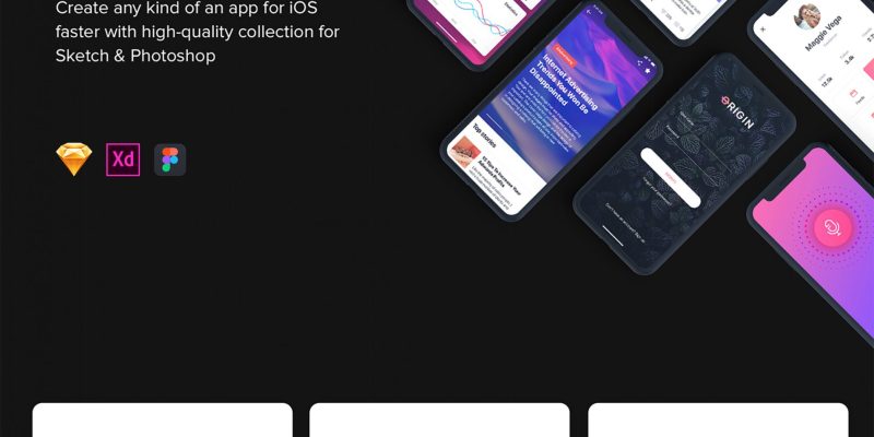 Origin Mobile UI Kit for IphoneX
