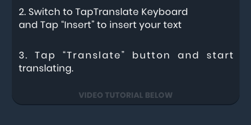 TapTranslate – Translator Keyboard Template [iOS- Swift]