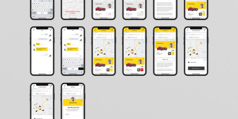 Gitex – Taxi Ui Kit for Mobile App