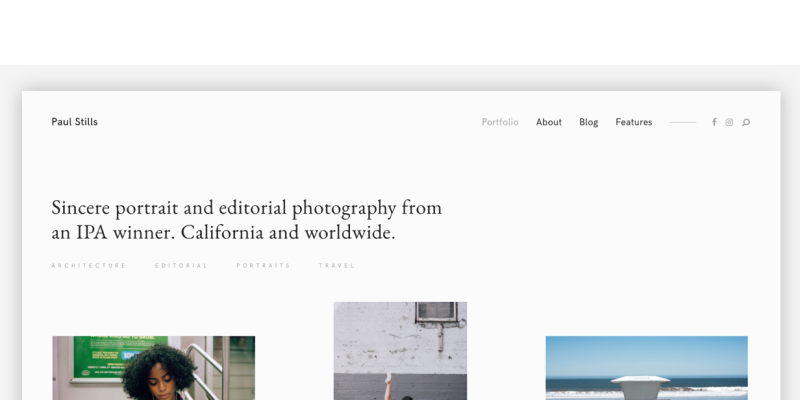 Stills — A Focused WordPress Photography Theme