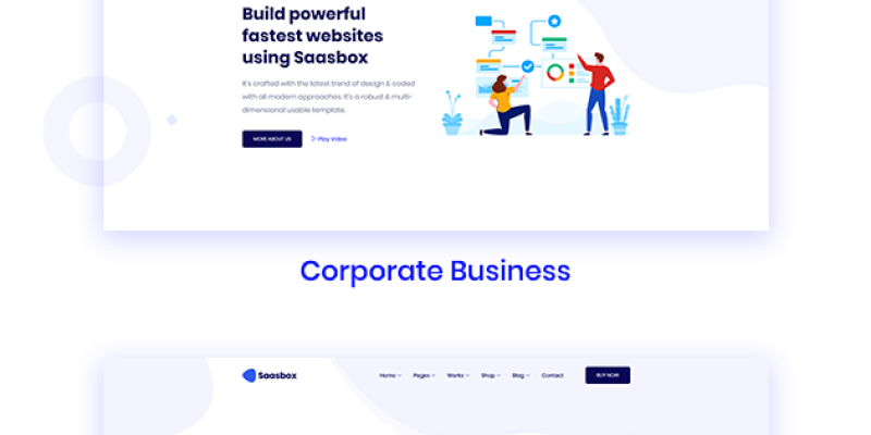 Saasbox – Multipurpose HTML Template for Saas & Agency