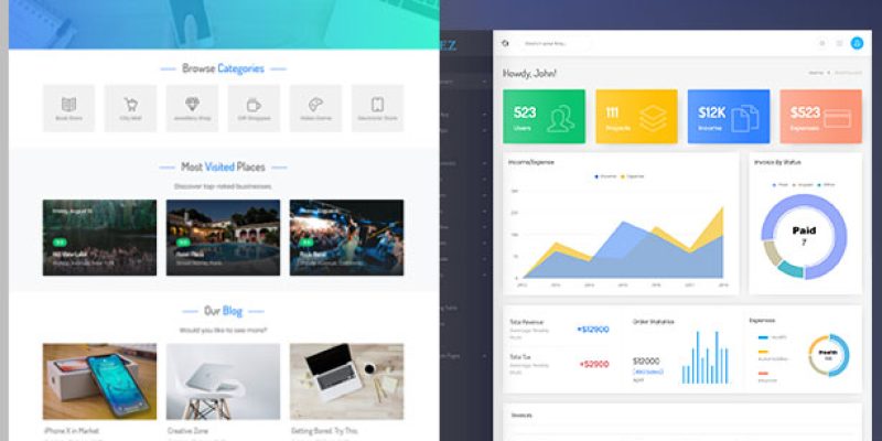 APEZ – Responsive Multi-Purpose HTML5 Template + Admin Template