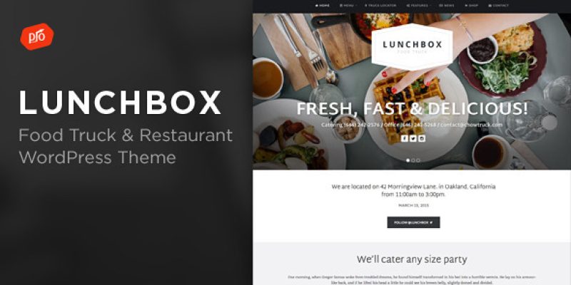 The Food Truck – WordPress Theme