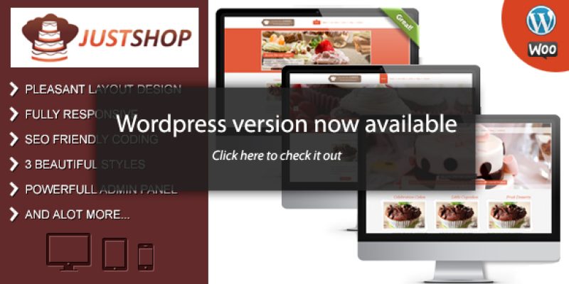JustCakes – Cake Bakery HTML template