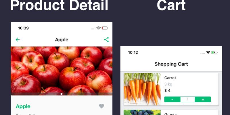 Flutter Grocery App UI + Backend