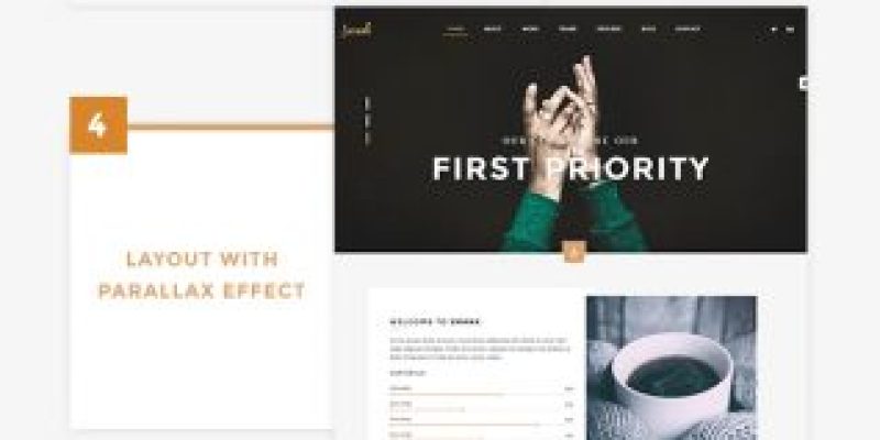 Swank – Creative One Page with Blog template