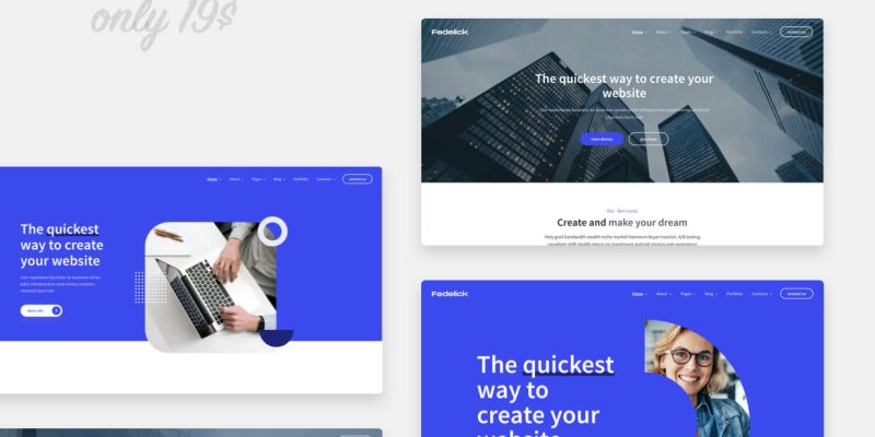 Fedelick – Corporate, Agency Multi-Purpose HTML Template