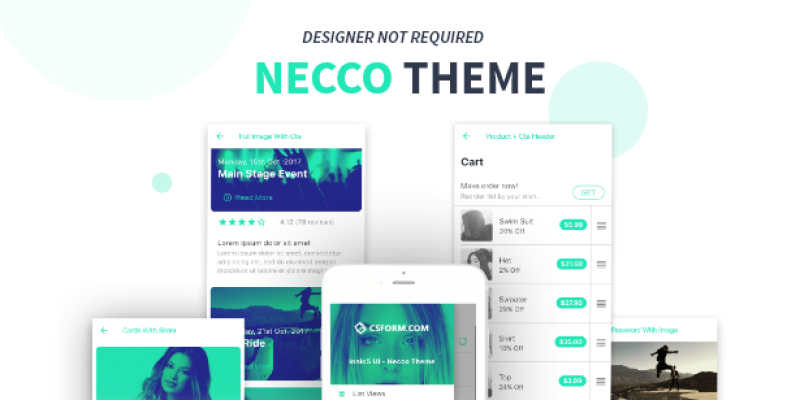 Necco | Ionic 6 / Angular 9 UI Theme / Template App | Multipurpose Starter App