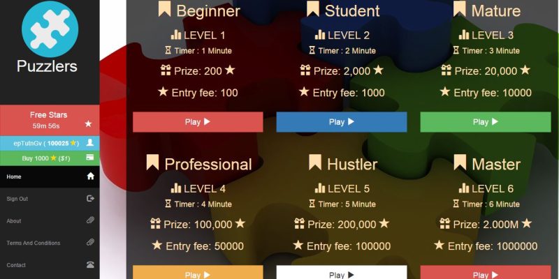 Puzzlers – PHP Modern Game Script