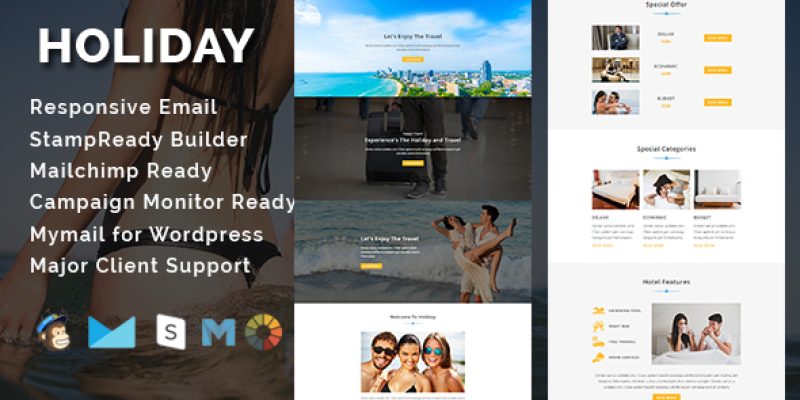 HOLIDAY – Multipurpose Responsive HTML Landing Page