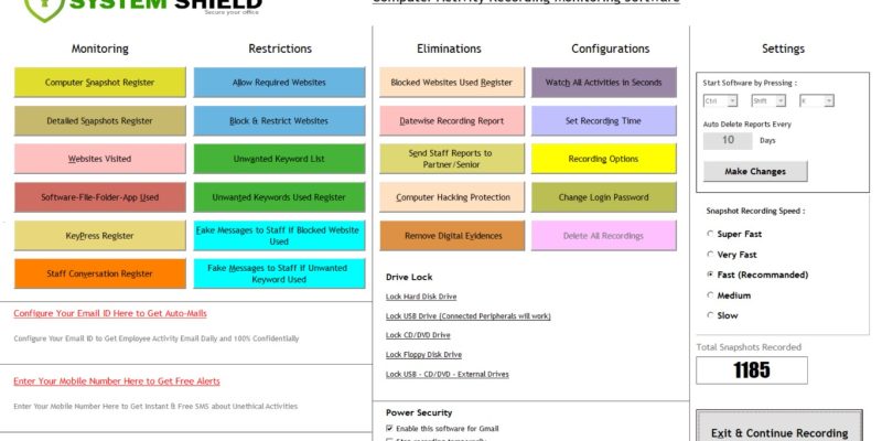 System Shield – Employee Computer Recording Software