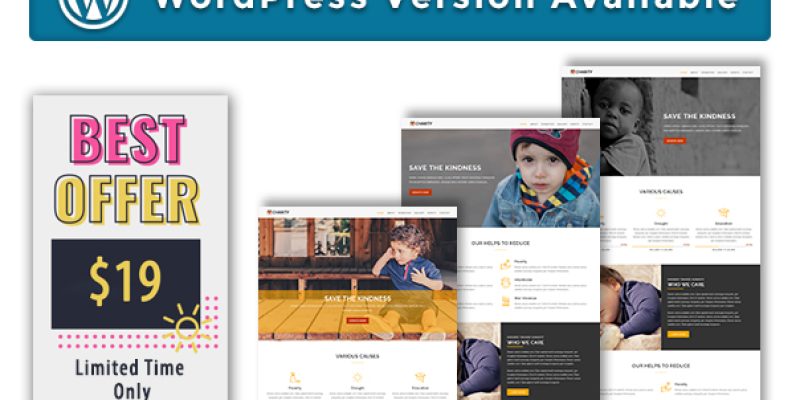 CHARITY – Multipurpose Responsive HTML Landing Pages