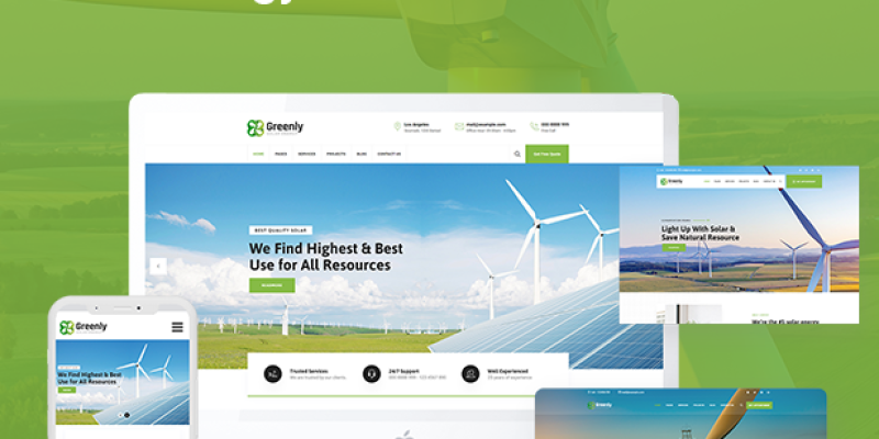 Greenly – Ecology & Solar Energy WordPress Theme
