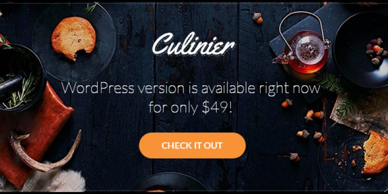 Culinier – Foods & Recipe Responsive Template