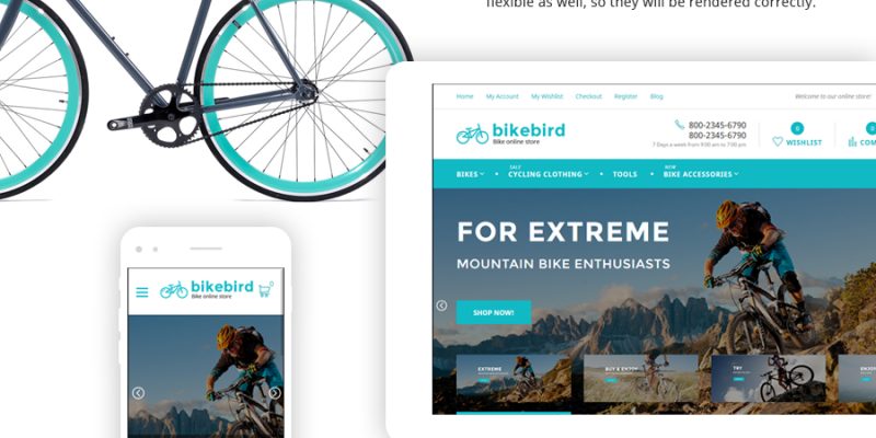 BikeBird – Responsive Bike Store Magento theme