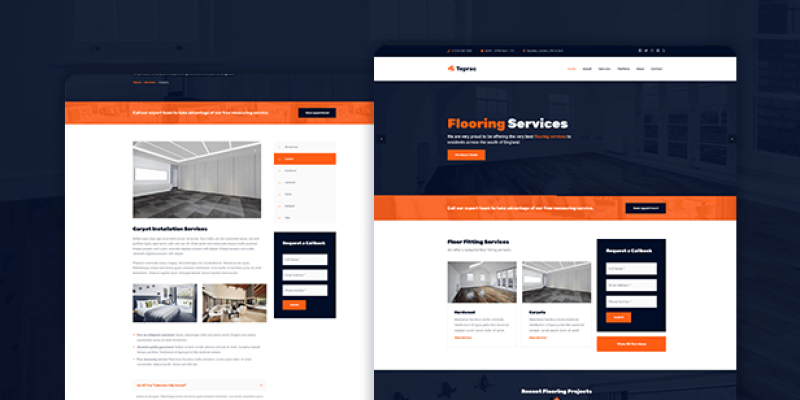 Teprac – WordPress Flooring Services Theme