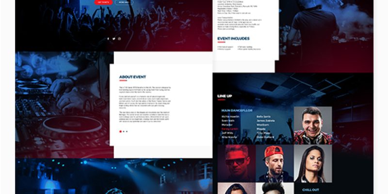 Party Makers – Music Event / Festival / DJ Responsive Muse Template