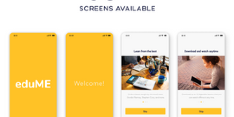 Edume – E Learning App Mobile UI Kit