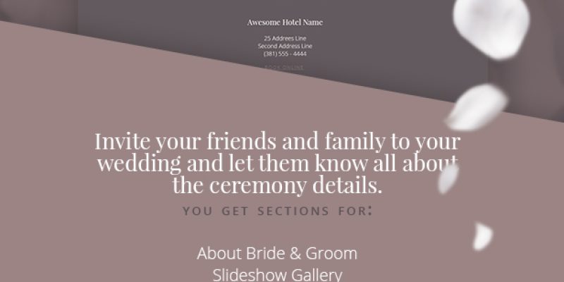 Juliet – Ultimate Ceremony & Wedding HTML5 template