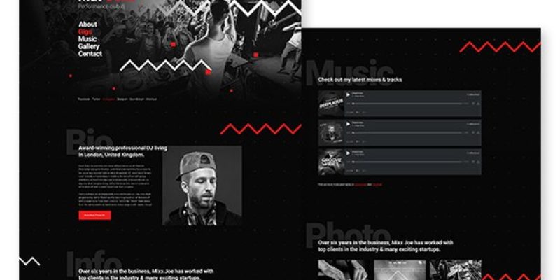 CuePlay – DJ / Producer / Music Band Responsive Website Muse Template