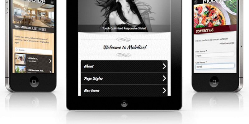 Mobilize – jQuery Mobile WordPress Theme
