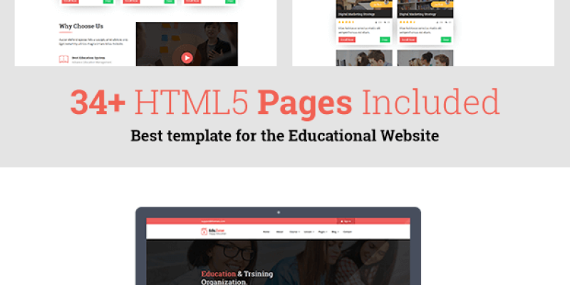 Eduzone – Online Course HTML Site Template