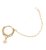 Gold Plated Polki Kundan Nose Ring/Nath with Chain for Women