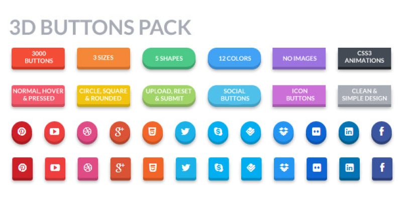 3D Buttons Pack