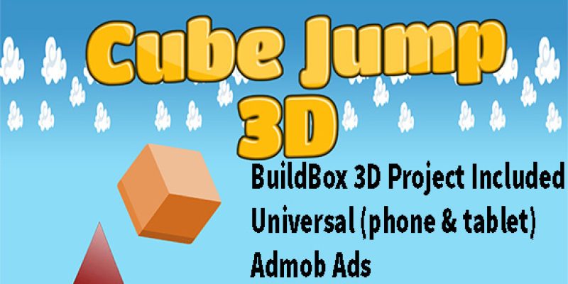 3D Cube Jump – Buildbox complete game – 3D Mobile App