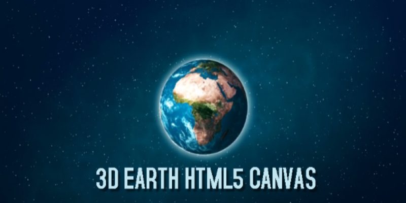3D Earth HTML5 Canvas HTML5 Website