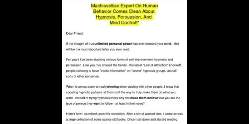 Elite Social Control – Machiavellian Mingling Advice, How to Control Others, and more