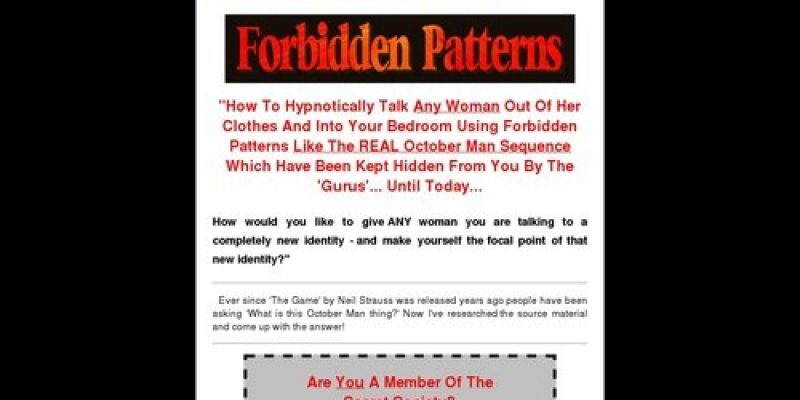 Forbidden Patterns – The October Man Sequence and more!