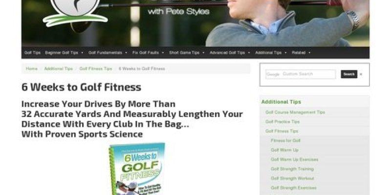 6 Weeks to Golf Fitness | Free Online Golf Tips