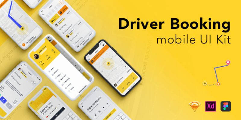 ABER Driver – Taxi UI Kit for Mobile App