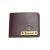 AS Store Customize Faux Leather Wallet for Men with Personalized Font Name and Charm Gift for Your Loved Once. (Brown)