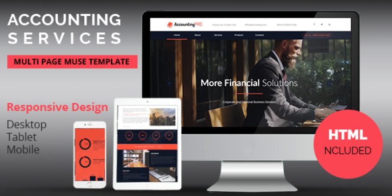 Accounting Services Responsive Muse Template