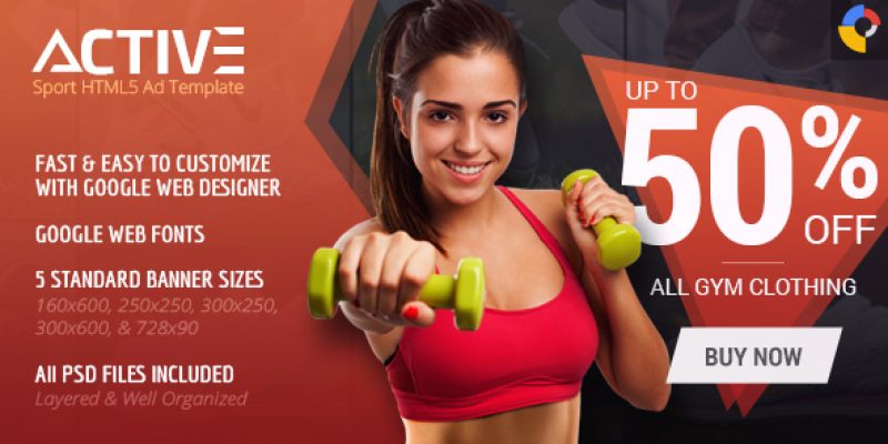 Active – Sport HTML5 Ad Template