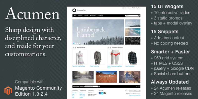 Acumen – The Highly Extensible Magento Theme