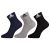 Adidas Original Flat Knit Ankle Cotton Socks – 3 Pairs (6N) (AD-203) (Col Navy/Grey Mel/Black)