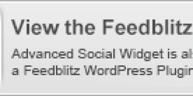Advanced Social Widget PHP Edition