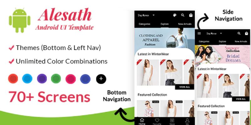 Alesath – Native Android Ecommerce UI Template