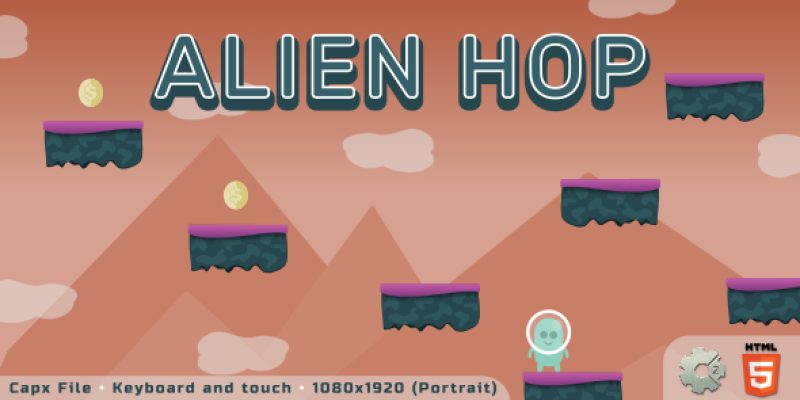 Alien Hop – HTML5 Skill game