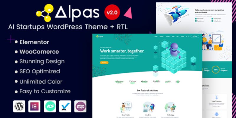 Alpas – AI Startups WordPress Theme